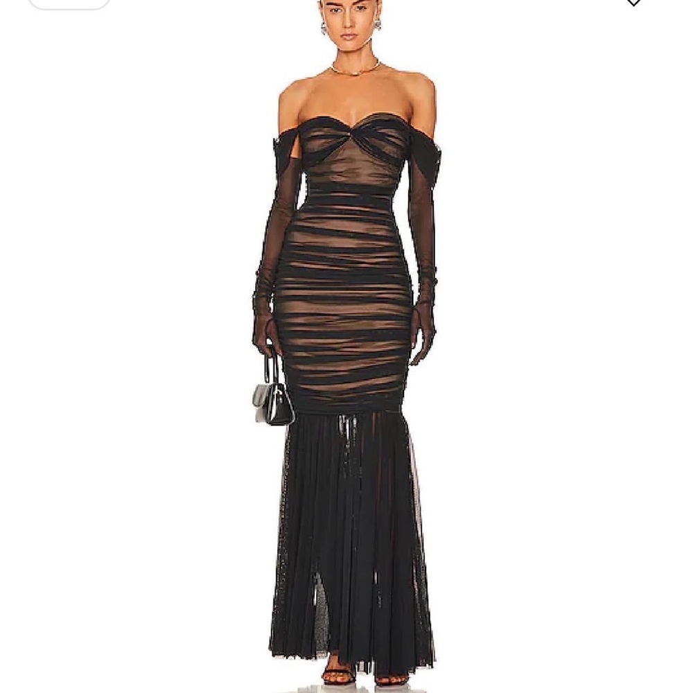 Norma Kamali gown black